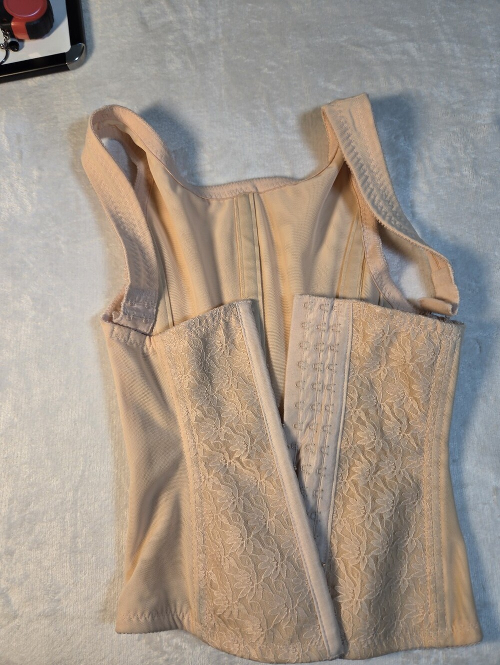 VTG Ardyss Beige Waist Cincher Body Shaper Corset Size 28 Compression Faja